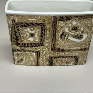 Royal Copenhagen Geometric Patterned Ceramic Vase